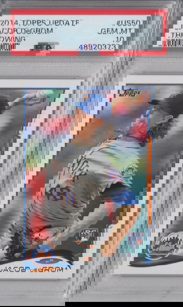 2014 Topps Update Jacob DeGrom Throwning PSA 10