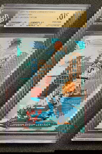 JAYSON TATUM- DOWNTOWN CORNERSTONES SP ROOKIE BGS 10 PRISTINE!!!