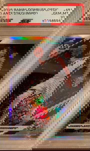 2019 Giannis Antetokounmpo Optic Holo PSA 10