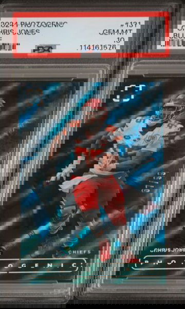 2024 Panini Photogenic Chris Jones Blue /99 PSA 10