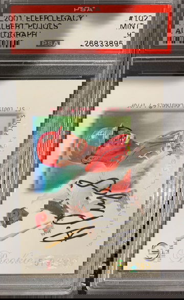 2001 Fleer Legacy Albert Pujols Rookie auto psa 9 Cardinals /799