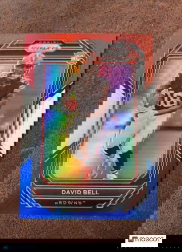 🔥 2022 Prizm-DAVID BELL- BROWNS-Red White Blue Rookie Card#334 Browns WR1