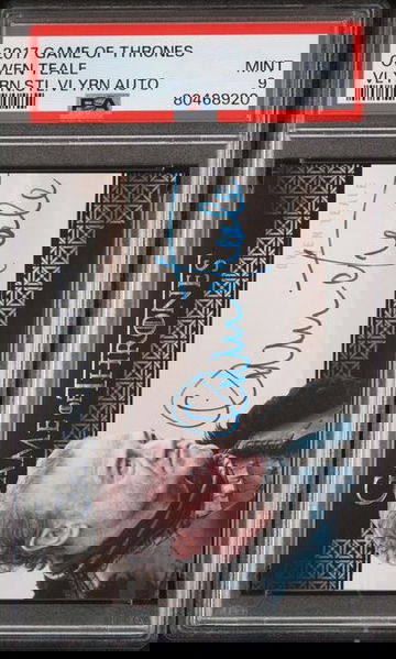 2017 Game of Thrones Owen Teale Valyrian Steel Valyrian Autograph PSA 9 [NS-1A.23]