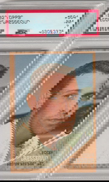 1962 Topps #504 Eddie Bressoud PSA 7 (Near Mint)