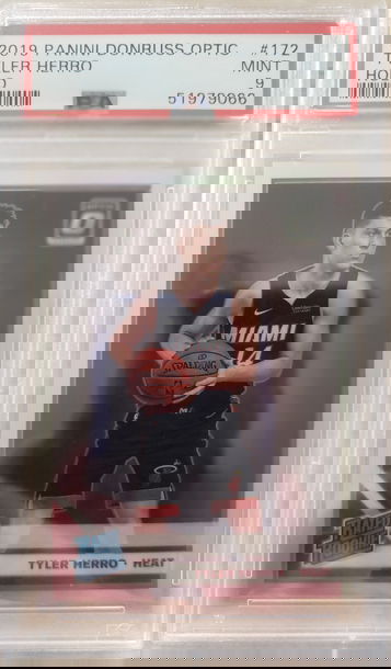 Tyler Herro 2019-20 Optic Holo #172 PSA 9
