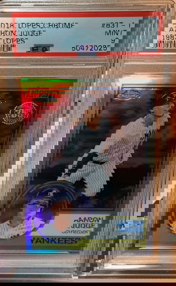 2018 Aaron Judge Topps Chrome 1983 Topps Rookie Card #83T-1 PSA 9 MINT