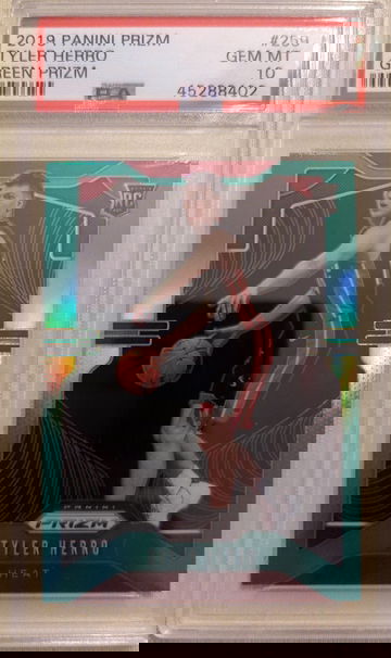 2019 Tyler Herro Green Prizm Psa 10