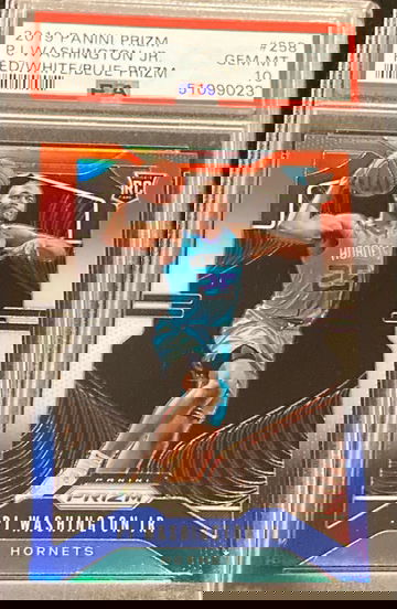 2019 Prizm PJ Washington RWB PSA 10