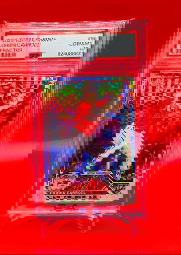 2023 Topps Chrome #95 CORBIN CARROLL RC X-Fractor GEM MINT *PSA 10* Rookie