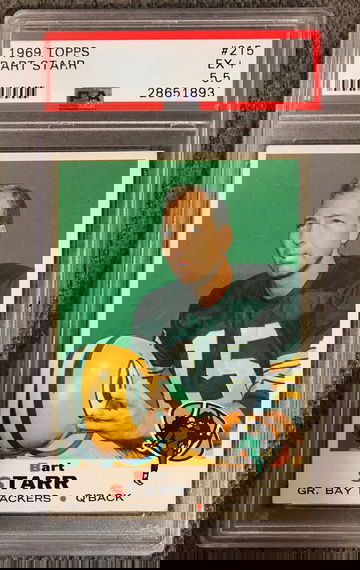 Bart Starr Green Bay Packers Football 1969 Topps