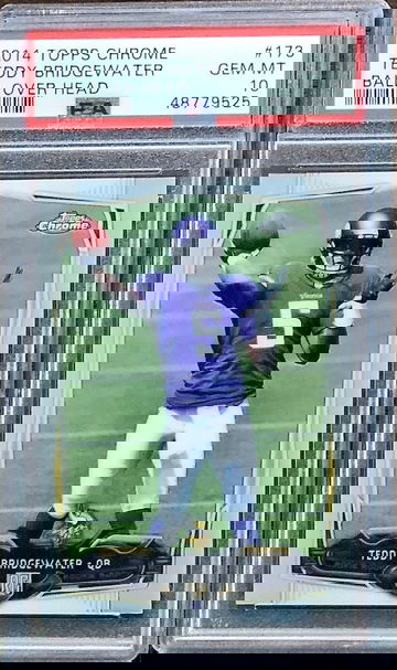 2014 TEDDY BRIDGEWATER Topps Chrome PSA 10 Rookie RC #142