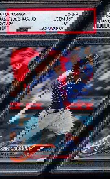 Ronald Acuna 2018 Topps Bat Down SP