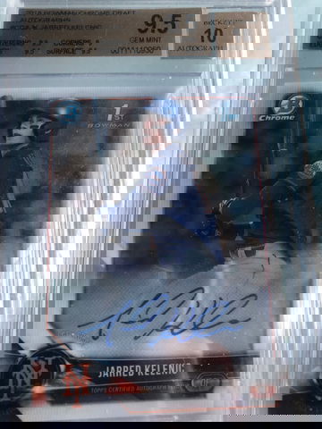 Jarred Kelenic bowman chrome rookie auto bgs 9.5 w 10 auto