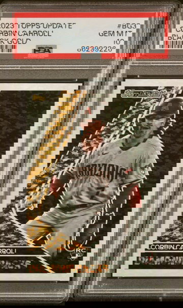 2023 Topps Update Corbin Carroll RC Black Gold PSA 10 #BG-3 Rookie