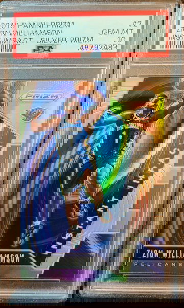 Zion Williamson 2019 Prizm Silver #2 PSA 10 GEM MINT Rookie Card RC