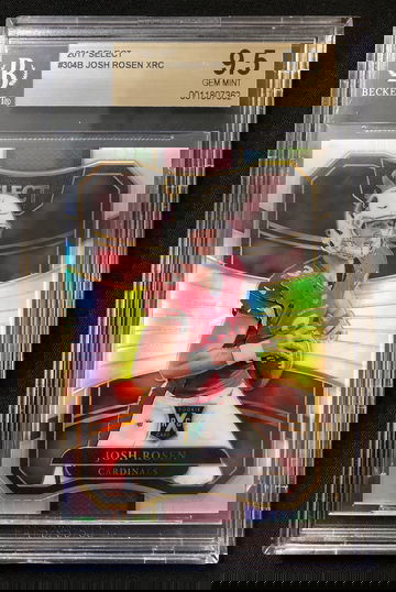 2017 Select - Josh Rosen - 2018 XRC Rookie Redemption Silver Prizm - BGS 9.5 Gem Mint