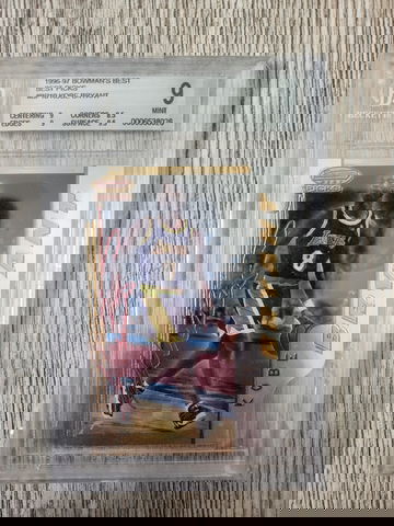 1996-97 Bowman's Best Picks Kobe Bryant BGS 9 DIE CUT