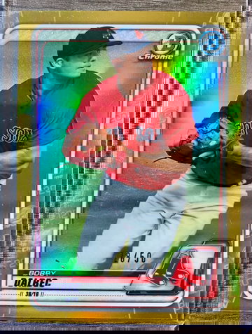 2020 Bowman Chrome Bobby Dalbec Gold /50! 🔥