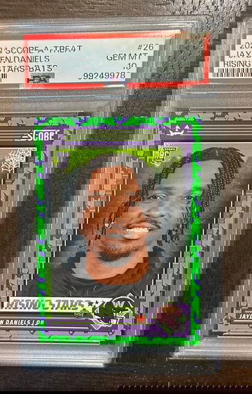 2024 Score-A-Treat Jayden Daniels Rising Stars Bats PSA 10 Gem Mint