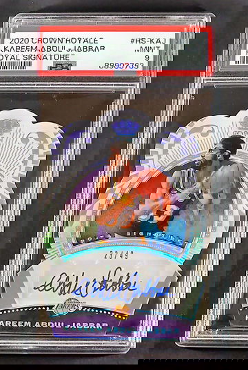 POP 3! Kareem Abdul-Jabbar Auto 2020 Panini Crown Royale Royal Signatures /49