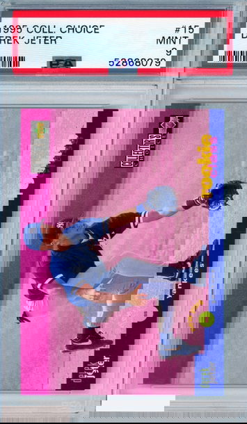 1995 COLLECTORS CHOICE DEREK JETER #15 HOF NEW YORK YANKEES PSA 9 MINT