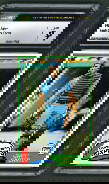 1981 Topps Gary Carter #660 CSG 9 Mint 