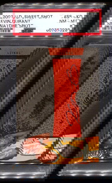 2007 UD Sweet Spot Kevin Durant Signature Shots AUTO RC 48/99 PSA 8 NM-MT