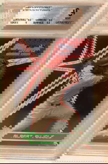 2001 Topps Stars #198 Albert Pujols (ROOKIE) BGS 9 MINT