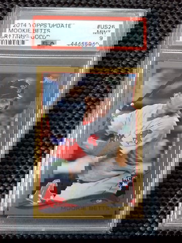 2014 Topps Update Gold Mookie Betts PSA 9