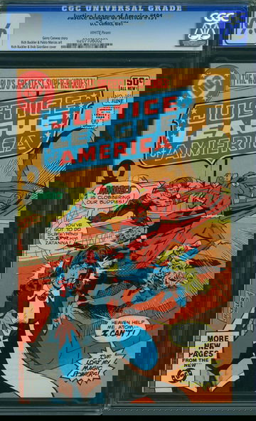 JUSTICE LEAGUE OF AMERICA #191, CGC 9.6 NM+