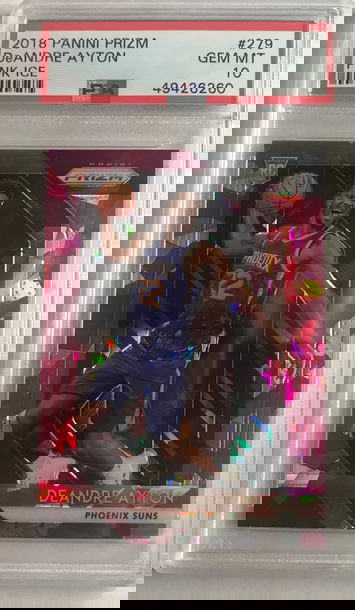 2018 Panin Prizm DeAndre Ayton Pink Ice PSA 10 Gem-Mint 