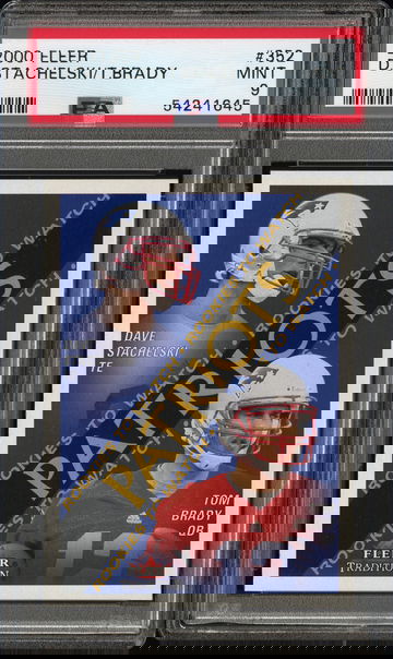 2000 Fleer D/Stachelski/T/Brady #352 PSA 9