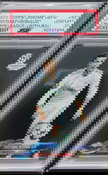 2017 Topps Chrome Cristiano Ronaldo PSA 10