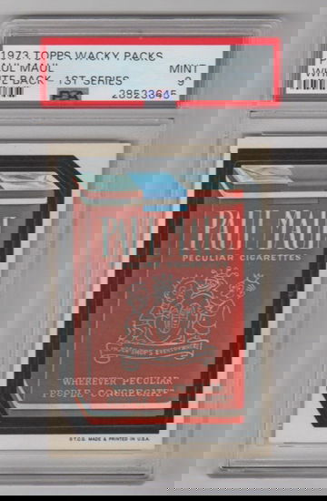 1973 Topps Wacky Packages 1st Series RARE * Paul Maul *  PSA 9 WB