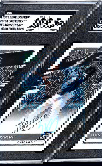 2020 Donruss Optic Luis Robert #RPS-LR Rated Prospect Sigs. White Mojo SGC 9.5