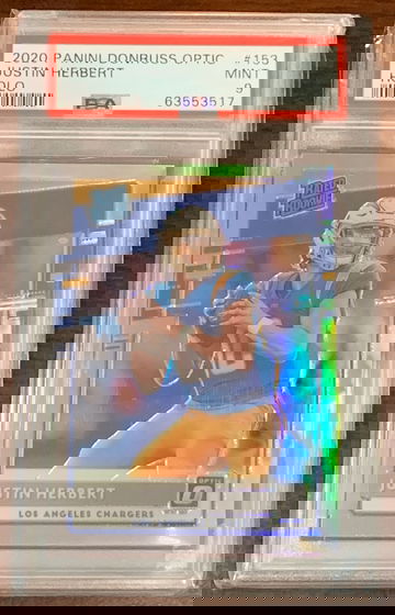 2020 Optic Justin Herbert Holo PSA 9