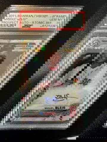 Miguel Bleis 2021 Rookie Atomic / 100 Auto