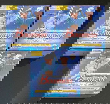 2021 Bowman Sapphire Unopened 3 Box Lot