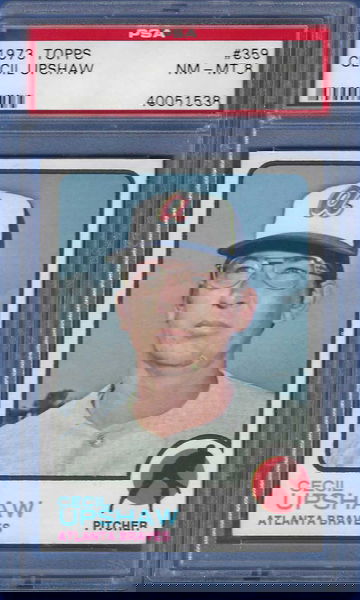 1973 Topps Cecil Upshaw #359 *PSA 8* Atlanta Braves