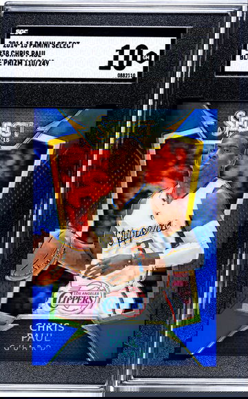 2014-15 PANINI SELECT BLUE PRIZM CHRIS PAUL #38 110/249 SGC 10 POP OF 1