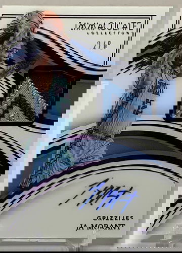 2022-23 Panini Immaculate Ja Morant Jersey Auto #/8 #IPA-JAM