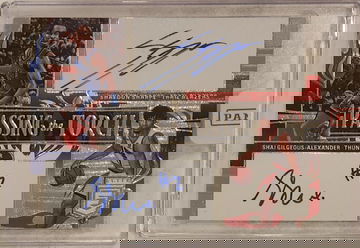 2022-23 Panini Donruss Elite Shai Gilgeous-Alexander Shaedon Sharpe Passing The Torch Dual Auto SSP