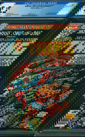 MARVEL TWO-IN-ONE ANNUAL #1, CGC 9.2 NM-