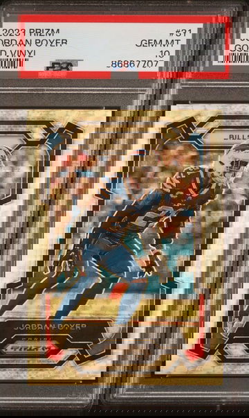 2023 Prizm Jordan Poyer Gold Vinyl /5 PSA 10