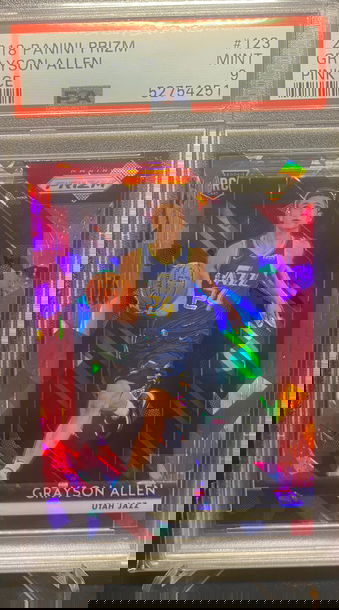 Grayson Allen PSA 9 Pink Ice Prizm RC