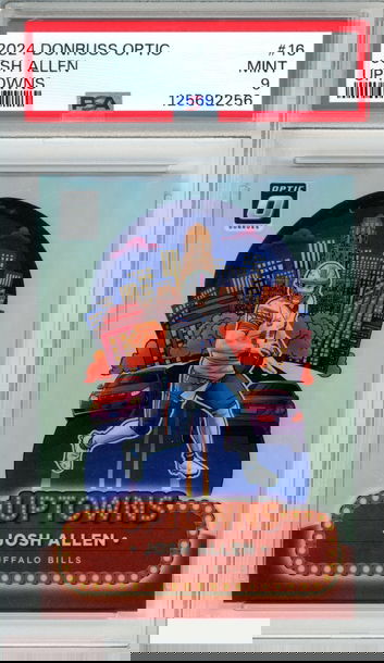 2024 PANINI DONRUSS OPTIC UPTOWNS JOSH ALLEN #16 BUFFALO BILLS PSA 9 MINT