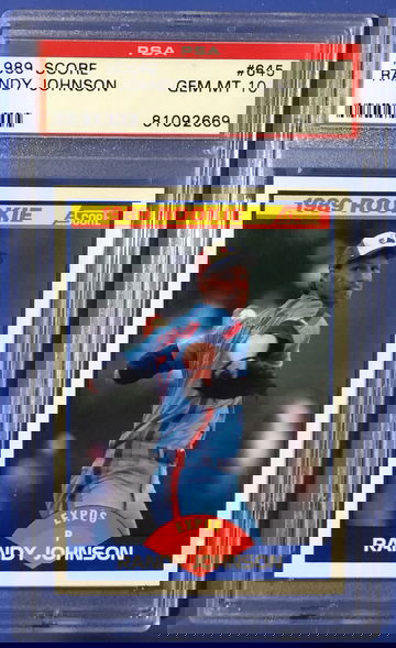 1989 Score #645 Randy Johnson PSA 10 Gem Mint rookie