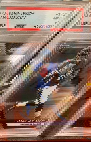 2018 Prizm Lamar Jackson PSA 9