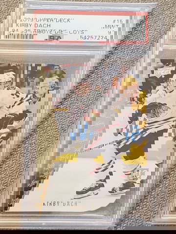 2019 Upper Deck Kirby Dach 94-95 Tribute Die - Cuts PSA 9