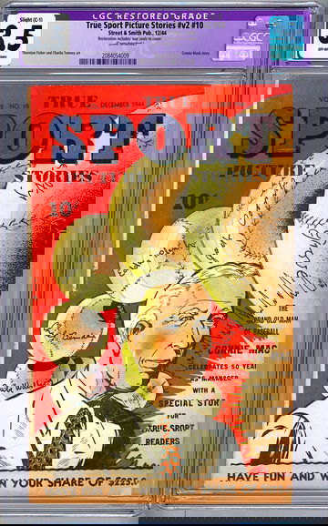 TRUE SPORT PICTURE STORIES v.2 #10 CGC 3.5 *BROOKLYN DODGERS’ CONNIE MACK* 1944